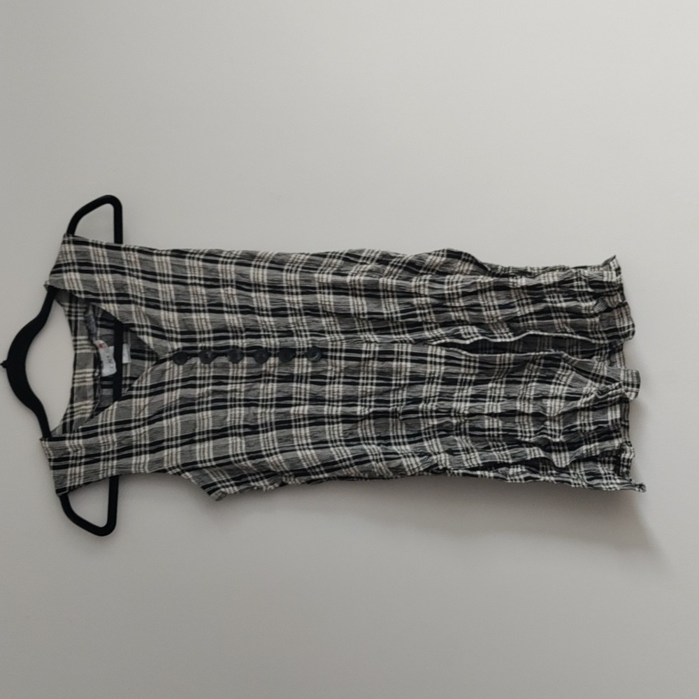 Vintage Sleeveless Flannel Top